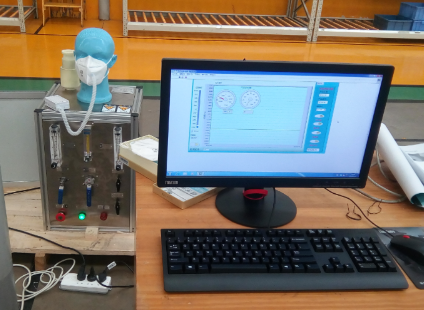 口罩吸氣阻力、呼吸阻力測(cè)試臺(tái)|防護(hù)口罩呼吸阻力檢測(cè)儀